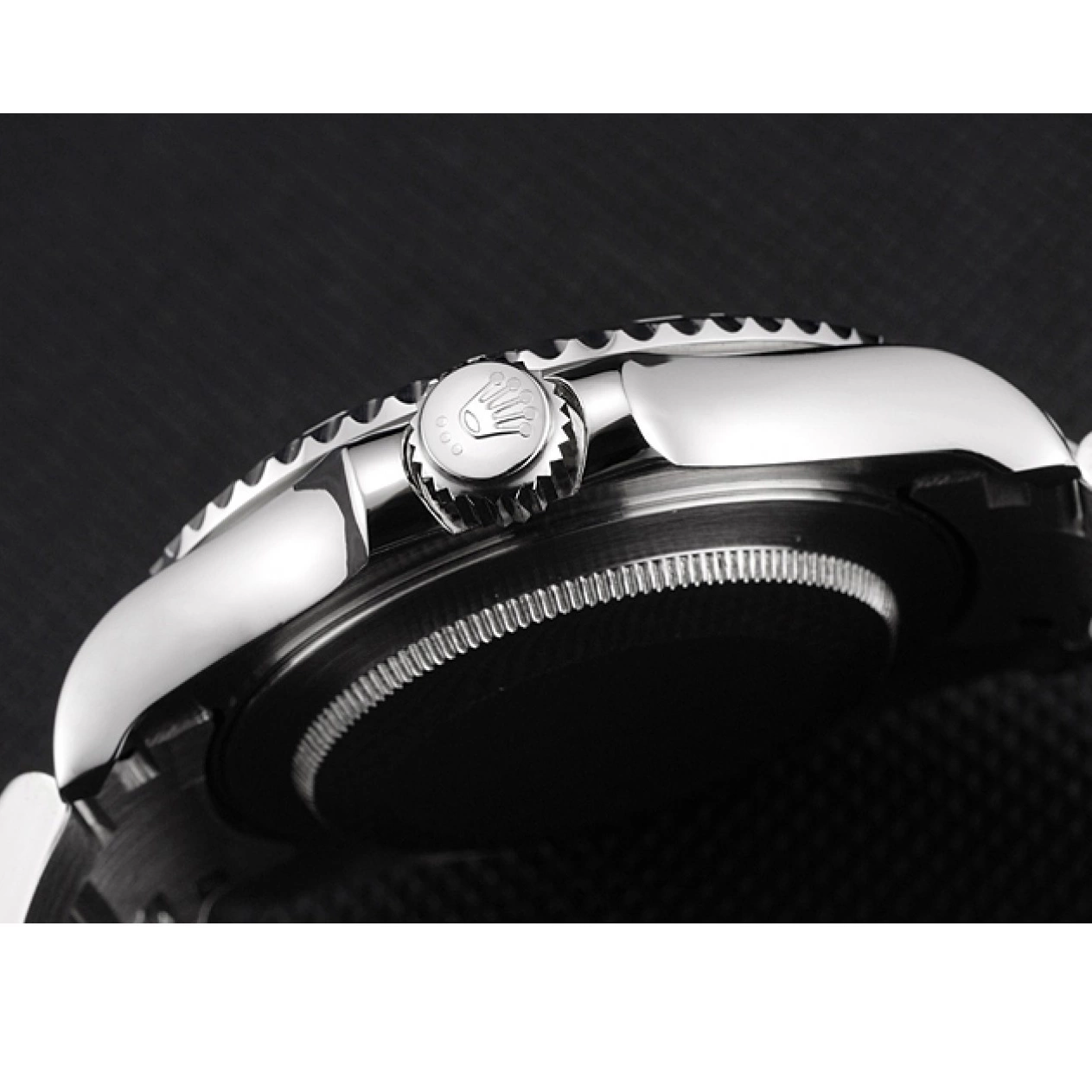 Rolex copies cheap Steel Bracelet Black Yacht-Master Rolex Dial And Swiss Case Stainless 0711
